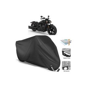 Coverplus Indian Scout Siyah Motosiklet Branda