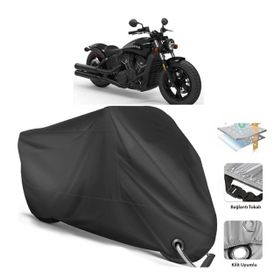 Coverplus Indian Scout Siyah Motosiklet Branda