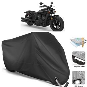 Coverplus Indian Scout Siyah Motosiklet Branda