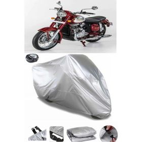 Coverplus Jawa 250 Classic Gri Arka Çanta Uyumlu Su Geçirmez Motosiklet Brandası