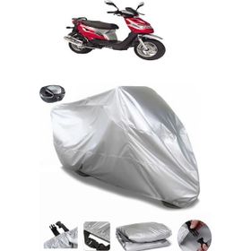 Coverplus Kanuni Popcorn 90 Gri Arka Çanta Uyumlu Su Geçirmez Motosiklet Brandası