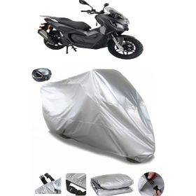 Coverplus Kanuni Seha 125 Gri Arka Çanta Uyumlu Su Geçirmez Motosiklet Brandası