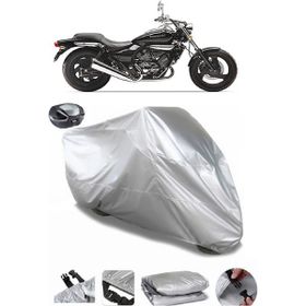 Coverplus Kawasaki EL 250 Gri Arka Çanta Uyumlu Su Geçirmez Motosiklet Brandası