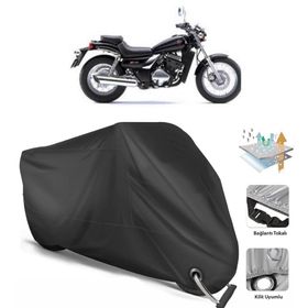 Coverplus Kawasaki EL 250 Siyah Motosiklet Branda