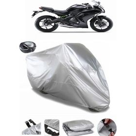 Coverplus Kawasaki ER-6 F Gri Arka Çanta Uyumlu Su Geçirmez Motosiklet Brandası
