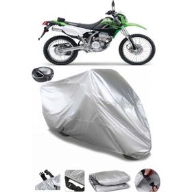 Coverplus Kawasaki KLX 250 Gri Arka Çanta Uyumlu Su Geçirmez Motosiklet Brandası