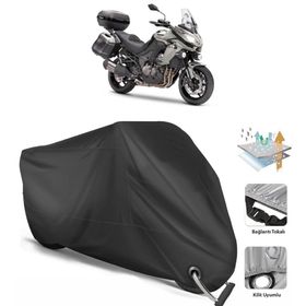 Coverplus Kawasaki KLZ 1000 Versys Siyah Motosiklet Branda