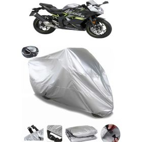 Coverplus Kawasaki Ninja 250SL Gri Arka Çanta Uyumlu Su Geçirmez Motosiklet Brandası