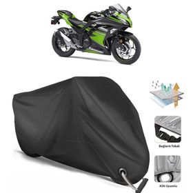 Coverplus Kawasaki Ninja 300 Siyah Motosiklet Branda