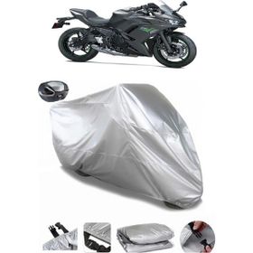 Coverplus Kawasaki Ninja 650 Gri Arka Çanta Uyumlu Su Geçirmez Motosiklet Brandası