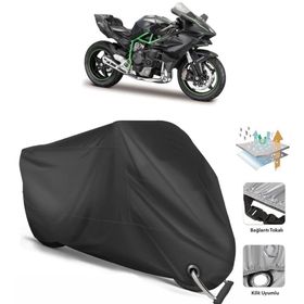 Coverplus Kawasaki Ninja H2 Siyah Motosiklet Branda