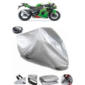 Coverplus Kawasaki Ninja ZX-10R Gri Arka Çanta Uyumlu Su Geçirmez Motosiklet Brandası