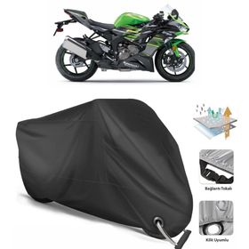 Coverplus Kawasaki Ninja ZX-6R Siyah Motosiklet Branda