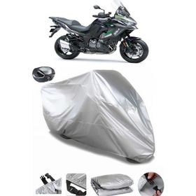 Coverplus Kawasaki Versys 1000 S Gri Arka Çanta Uyumlu Su Geçirmez Motosiklet Brandası