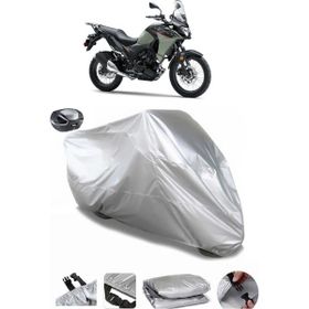 Coverplus Kawasaki Versys X300 Gri Arka Çanta Uyumlu Su Geçirmez Motosiklet Brandası