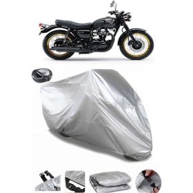 Coverplus Kawasaki W 800 Gri Arka Çanta Uyumlu Su Geçirmez Motosiklet Brandası