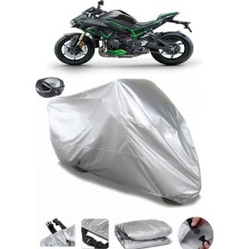 Coverplus Kawasaki Z H2 SE Gri Arka Çanta Uyumlu Motosiklet Brandası