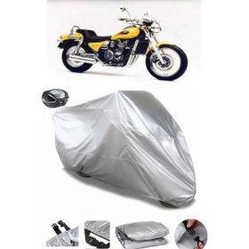 Coverplus Kawasaki ZL 600 Gri Arka Çanta Uyumlu Su Geçirmez Motosiklet Brandası