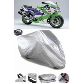 Coverplus Kawasaki ZX-9 R Gri Arka Çanta Uyumlu Su Geçirmez Motosiklet Brandası