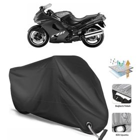 Coverplus Kawasaki ZZR 1100 Siyah Motosiklet Branda