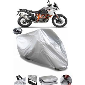 Coverplus KTM 1090 Adventure Gri Arka Çanta Uyumlu Su Geçirmez Motosiklet Brandası