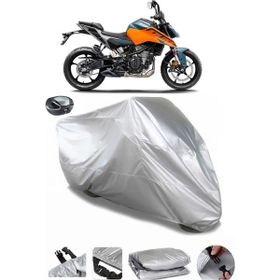 Coverplus KTM 125 Duke Gri Arka Çanta Uyumlu Su Geçirmez Motosiklet Brandası