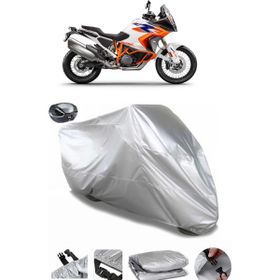 Coverplus KTM 1290 Super Adventure R Gri Arka Çanta Uyumlu Su Geçirmez Motosiklet Brandası