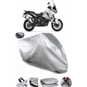 Coverplus KTM 1290 Super Adventure T Gri Arka Çanta Uyumlu Su Geçirmez Motosiklet Brandası