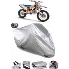 Coverplus KTM 250 EXC Six Days TPI Gri Arka Çanta Uyumlu Su Geçirmez Motosiklet Brandası