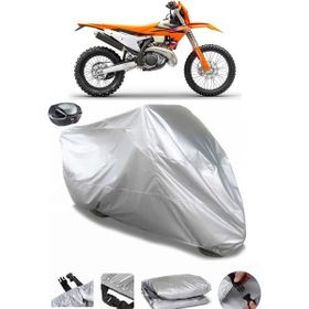 Coverplus KTM 250 EXC TPI Gri Arka Çanta Uyumlu Su Geçirmez Motosiklet Brandası