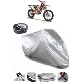Coverplus KTM 350 EXC-F Six Days Gri Arka Çanta Uyumlu Motosiklet Brandası