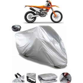 Coverplus KTM 350 EXC-F Six Days Gri Arka Çanta Uyumlu Motosiklet Brandası