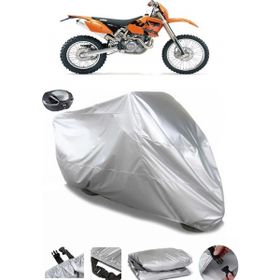Coverplus KTM 400 SXC Gri Arka Çanta Uyumlu Motosiklet Brandası