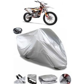 Coverplus KTM 450 EXC-F Six Days Gri Arka Çanta Uyumlu Su Geçirmez Motosiklet Brandası