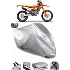 Coverplus KTM 450 EXC Gri Arka Çanta Uyumlu Motosiklet Brandası