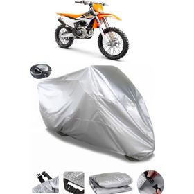Coverplus KTM 450 SXF Gri Arka Çanta Uyumlu Motosiklet Brandası
