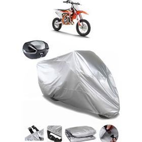 Coverplus KTM 65 SX Gri Arka Çanta Uyumlu Motosiklet Brandası