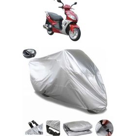 Coverplus Kuba Apricot 125 Gri Arka Çanta Uyumlu Su Geçirmez Motosiklet Brandası