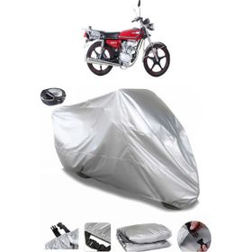 Coverplus Kuba CG 100/KM125-6 Gri Arka Çanta Uyumlu Su Geçirmez Motosiklet Brandası