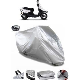 Coverplus Kuba Gelli 125 Gri Arka Çanta Uyumlu Su Geçirmez Motosiklet Brandası