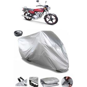 Coverplus Kuba KM125-6 Gri Arka Çanta Uyumlu Su Geçirmez Motosiklet Brandası