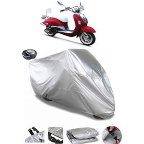 Coverplus Kuba Nirvana 150 Gri Arka Çanta Uyumlu Su Geçirmez Motosiklet Brandası
