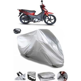 Coverplus Kuba Rainbow Gri Arka Çanta Uyumlu Su Geçirmez Motosiklet Brandası