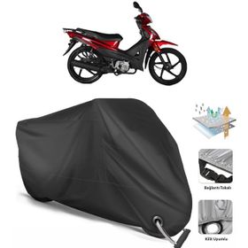 Coverplus Kuba Rainbow Siyah Motosiklet Branda