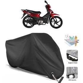 Coverplus Kuba Rainbow Siyah Motosiklet Branda