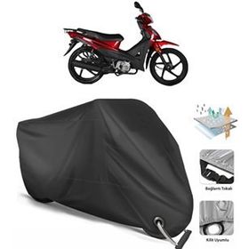 Coverplus Kuba Rainbow Siyah Motosiklet Branda