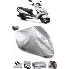 Coverplus Kuba Rosewood Gri Arka Çanta Uyumlu Su Geçirmez Motosiklet Brandası