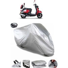 Coverplus Kuba Trendy 50 Gri Arka Çanta Uyumlu Su Geçirmez Motosiklet Brandası