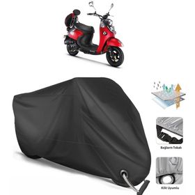 Coverplus Kuba Trendy 50 Siyah Motosiklet Branda
