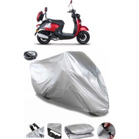 Coverplus Kuba Trendy XC 50 Gri Arka Çanta Uyumlu Su Geçirmez Motosiklet Brandası